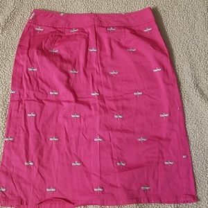 Pendleton Pink Skirt Dragonfly Size 12